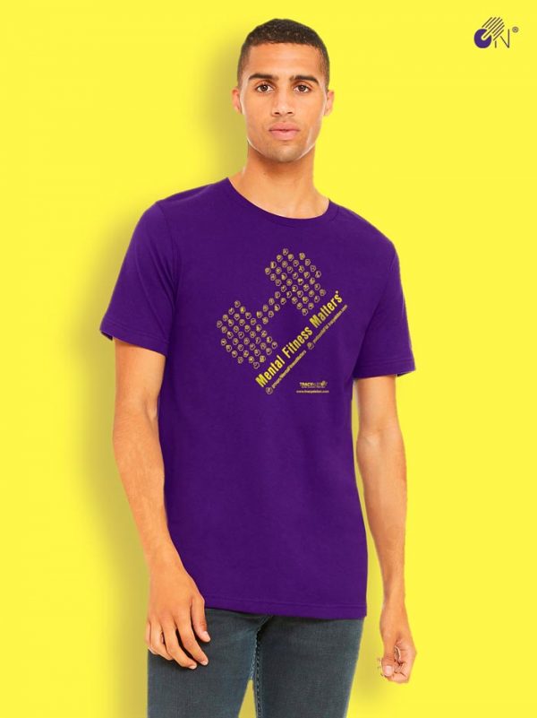 Mental Fitness Matters T-shirt_purple Paul