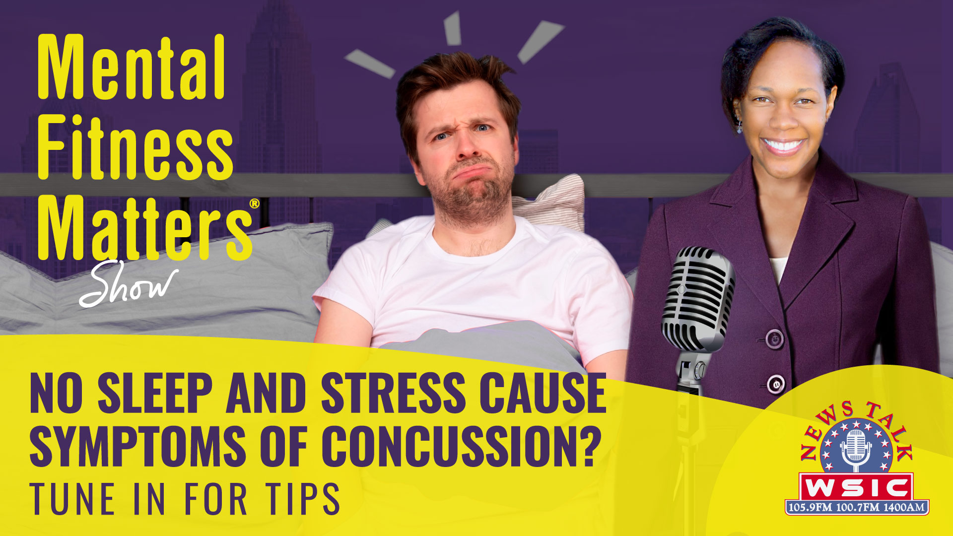 No Sleep and Stress Cause Symptoms of Concussion?